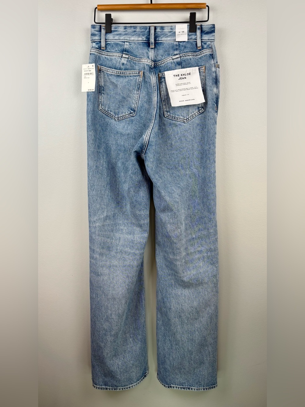 Good American The Khloé Jean Womens Size 6/28 High Rise Distressed - Picture 5 of 11